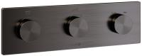 Электронный встраиваемый термостат KLUDI-PUSHTRONIC 38300N2-00 оружейная сталь PVD