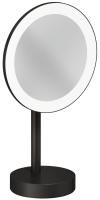 Косметическое зеркало c LED подсветкой KLUDI VELA R 58995N2F оружейная сталь PVD