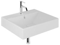 Раковина подвесная KLUDI RESA 59WW6153 прямоугольная 61x50 белый матовый