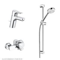 Душевой комплект KLUDI PURE&EASY 376850565 хром, С ВНУТРЕННЕЙ ЧАСТЬЮ