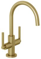 Смеситель для раковины Kludi Nova Fonte Puristic 20118N015 брашированное золото PVD