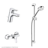 Душевой комплект KLUDI PURE&EASY 378450565 хром, С ВНУТРЕННЕЙ ЧАСТЬЮ