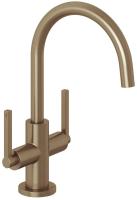 Смеситель для раковины Kludi Nova Fonte Puristic 20118N115 брашированная бронза PVD