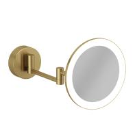 Косметическое зеркало KLUDI VELA R 58995N0W брашированное золото PVD