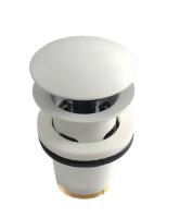 Донный клапан для раковины Kludi A-QA 1042653-00 с переливом, матовый белый