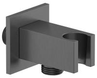 Шланговое подключение Kludi A-QA 65569N2-00 с держателем, оружейная сталь PVD