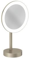 Косметическое зеркало c LED подсветкой KLUDI VELA R 58995N5F брашированный никель PVD