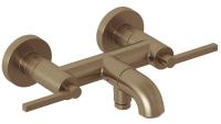 Смеситель для ванны с душем Kludi Nova Fonte Puristic 20540N115 брашированная бронза PVD