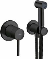 Гигиенический набор KLUDI BOZZ 389983976 черный матовый, С ВНУТРЕННЕЙ ЧАСТЬЮ