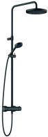 Душевая стойка KLUDI LOGO DUAL SHOWER SYSTEM 6808239-00 черный матовый