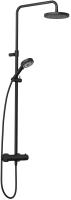 Душевая стойка KLUDI DIVE DUAL SHOWER SYSTEM 6807939-00 черный матовый