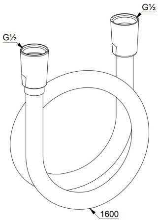 Душевой шланг KLUDI SUPARAFLEX 61072N0-00 1600 мм, брашированное золото PVD