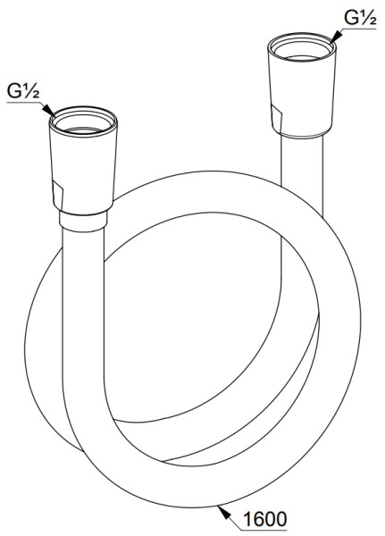 Душевой шланг KLUDI SUPARAFLEX 61072N0-00 1600 мм, брашированное золото PVD