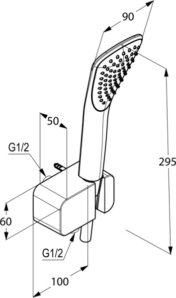 Душевой гарнитур KLUDI FIZZ 6767005-00 хром