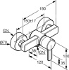 Смеситель для душа KLUDI ZENTA 388700575 хром