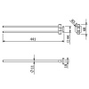 Полотенцедержатель KLUDI VELA S 2597739 черный матовый
