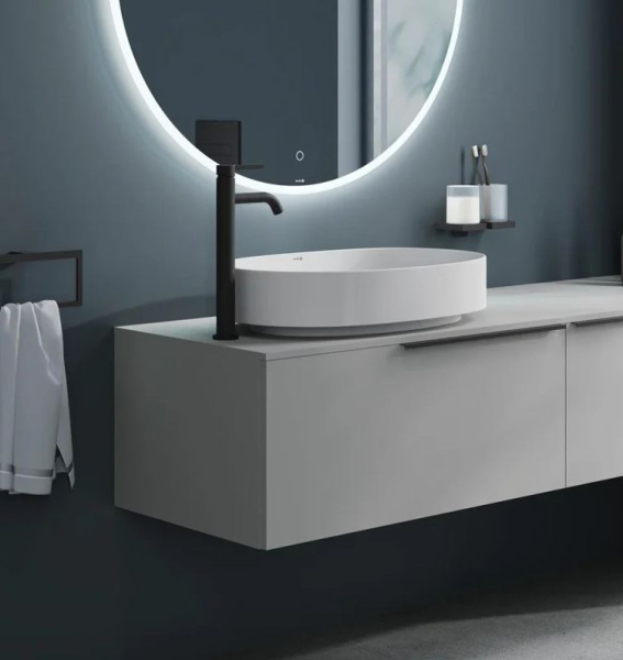 Раковина-чаша керамическая KLUDI RESA O 58CW2043 овальная 60x40 белый