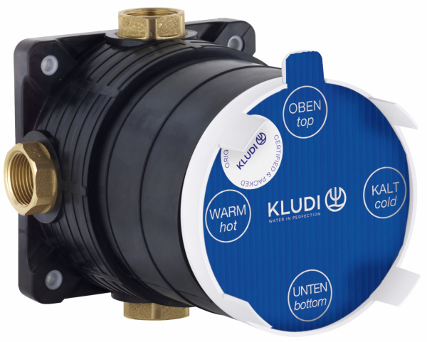 Душевой комплект KLUDI BOZZ 38658N076 брашированное золото PVD, С ВНУТРЕННЕЙ ЧАСТЬЮ
