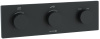 Термостат для ванны и душа KLUDI PUSHTRONIC 3830039-00, С ВНУТРЕННЕЙ ЧАСТЬЮ, черный матовый