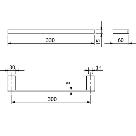 Полотенцедержатель KLUDI VELA C 3196239 черный матовый