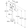 Напольный смеситель для ванны с душем KLUDI NOVA FONTE 205900520 хром