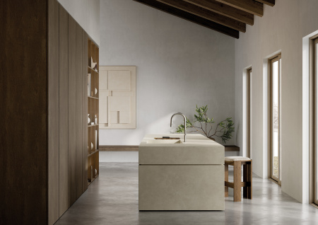 Смеситель для кухни Kludi Aurea 55852N575 брашированный никель PVD