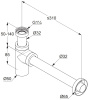 Сифон для раковины KLUDI 10020N2-00 оружейная сталь PVD