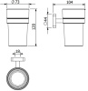 Стакан KLUDI VELA S 25975N1 брашированная бронза PVD
