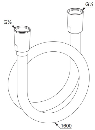 Душевой шланг Kludi Suparaflex 61072N1-00 160 см, брашированная бронза PVD