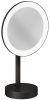 Косметическое зеркало c LED подсветкой KLUDI VELA R 58995N2F оружейная сталь PVD