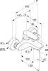 Смеситель для ванны и душа KLUDI PURE&SOLID 346810575 хром