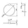 Полотенцедержатель KLUDI VELA R 5897839 черный матовый