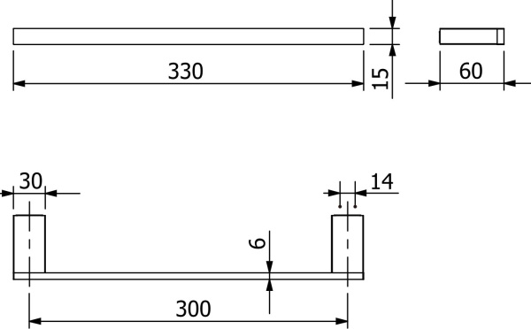 Полотенцедержатель KLUDI VELA C 31962N5 брашированный никель PVD