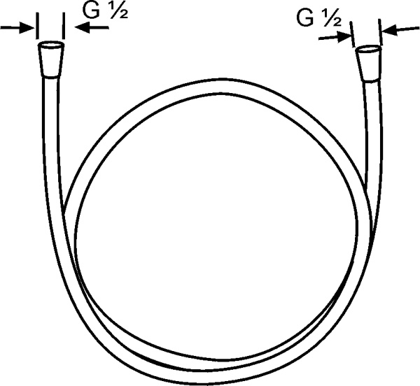 Душевой шланг KLUDI LOGO 6105705-00 хром