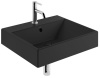 Раковина подвесная KLUDI RESA 59WW6139 прямоугольная 61x50 черный матовый