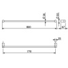 Полотенцедержатель KLUDI VELA R 5896105 хром