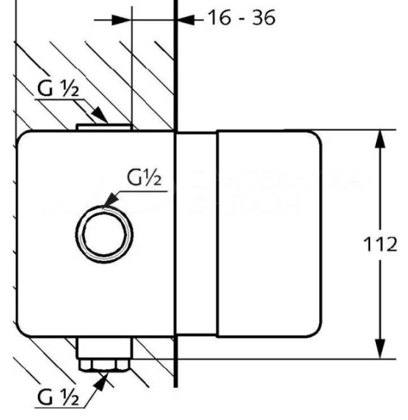 Скрытая часть KLUDI 38624N
