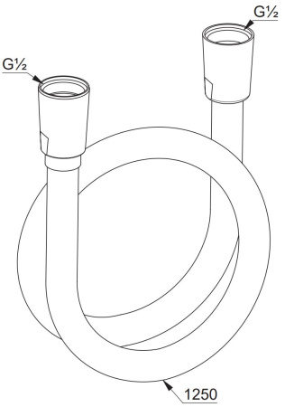 Душевой шланг Kludi Suparaflex 61071N5-00 125 см, брашированный никель PVD