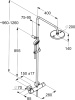 Душевая стойка KLUDI LOGO DUAL SHOWER SYSTEM 6809505-00 хром