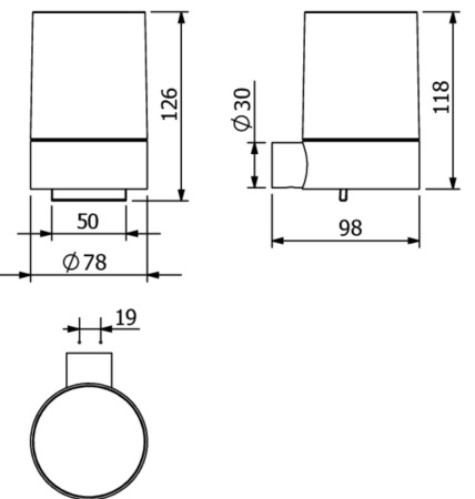 Дозатор жидкого мыла KLUDI VELA R 58976N1 брашированная бронза PVD
