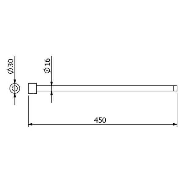 Полотенцедержатель KLUDI VELA R 5897739 черный матовый