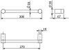 Полотенцедержатель KLUDI VELA R 58962N5 брашированный никель PVD