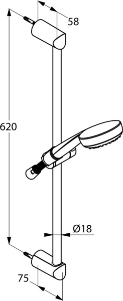 Душевой гарнитур KLUDI LOGO 6816005-00 хром
