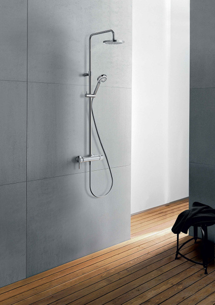 Душевая стойка KLUDI LOGO DUAL SHOWER SYSTEM 6808505-00 хром