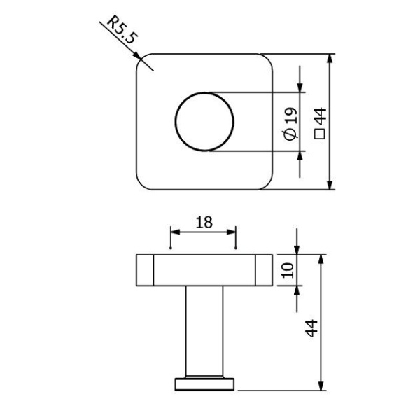 Крючок KLUDI VELA S 2598405 хром