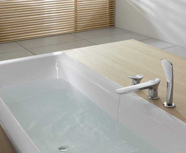 На борт ванны смеситель на борт ванны kludi ambienta 534470575 хром Kludi