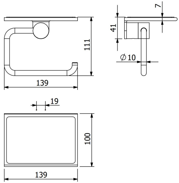 Держатель туалетной бумаги KLUDI VELA R 58971N5 брашированный никель PVD