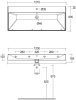 Раковина подвесная KLUDI RESA 59WW12153 прямоугольная 121x50 белый матовый