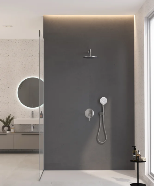 Душевой комплект KLUDI BOZZ 386710576 хром, С ВНУТРЕННЕЙ ЧАСТЬЮ