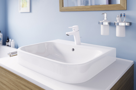 Смеситель для раковины KLUDI PURE&EASY 373829165 белый / хром